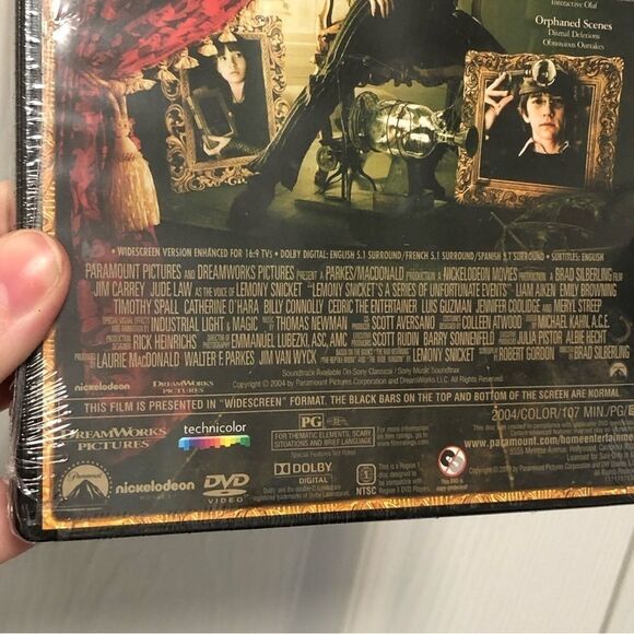 Lemony Snickets NEW SEALED Jim Carrey A series of unfortunate events Movie DVD - Picture 4 of 5
